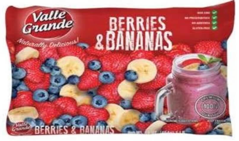 Valle Grande - Frozen Berries & Bananas 16oz.