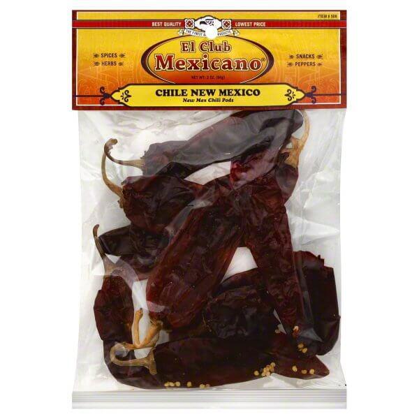 El Club Mexicano - New Mex Chili Pods 8.0 oz.