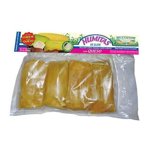 Mi Canton - Yellow Corn Tamale with Cheese 20oz, 4 units.