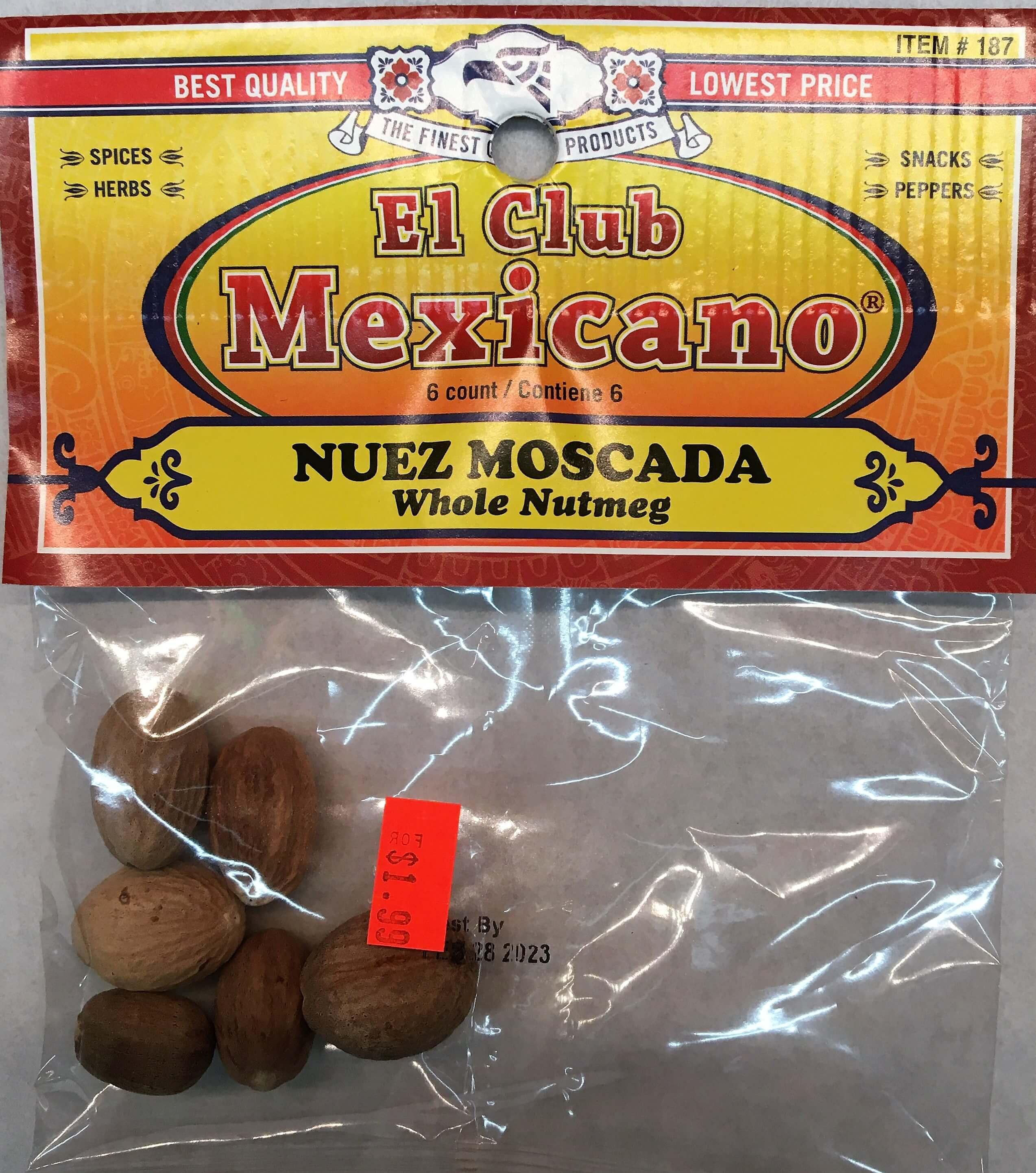 El Club Mexicano - Whole Nutmeg 6 count