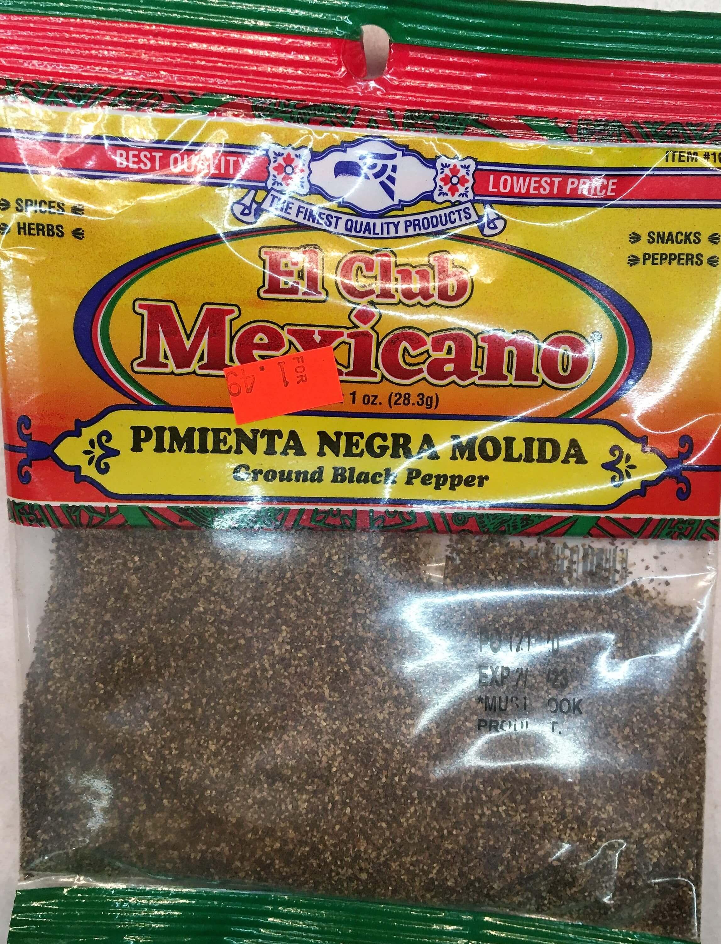 El Club Mexicano - Ground Black Pepper 28.3g