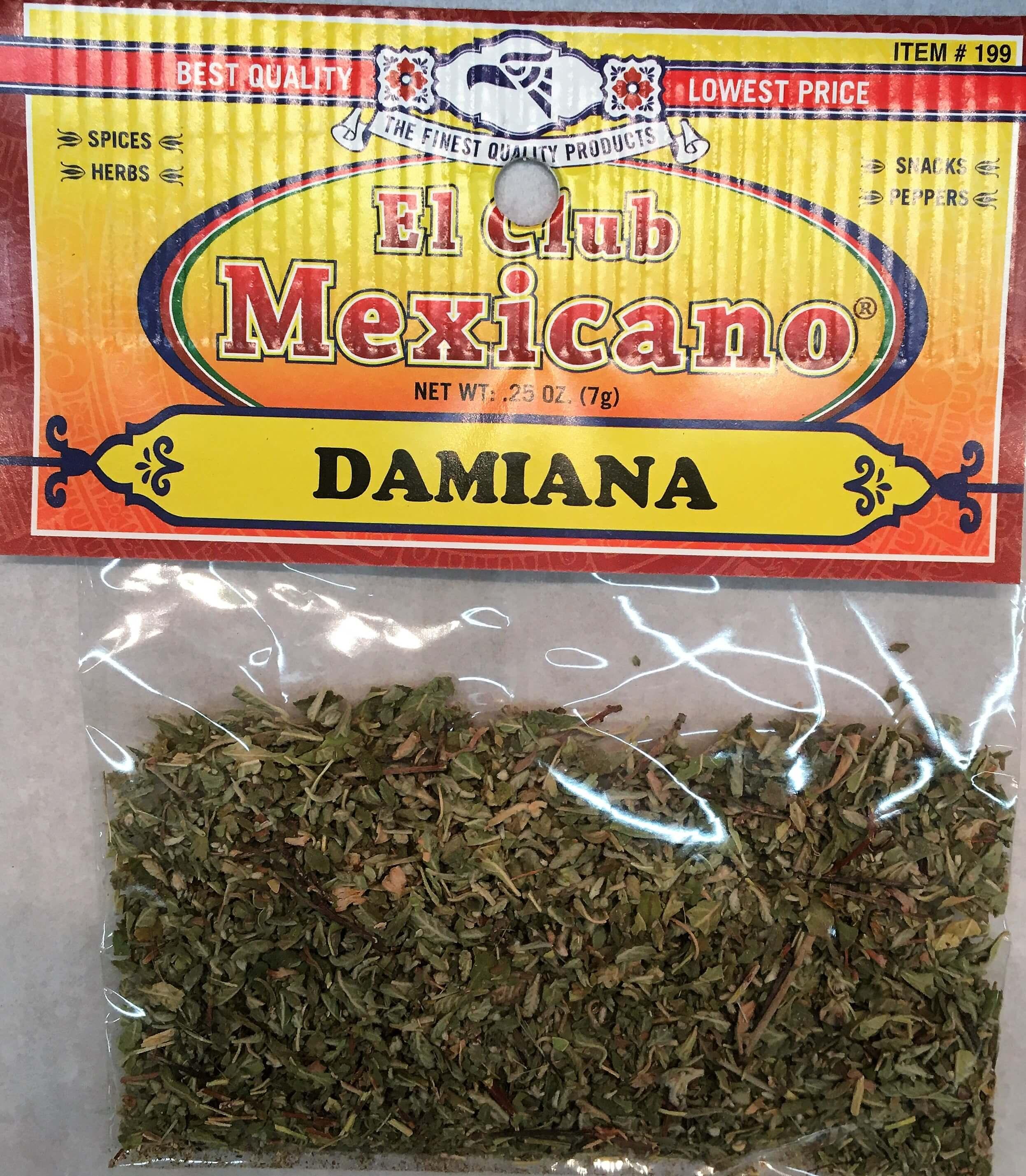 El Club Mexicano - Damiana 0.25 oz.