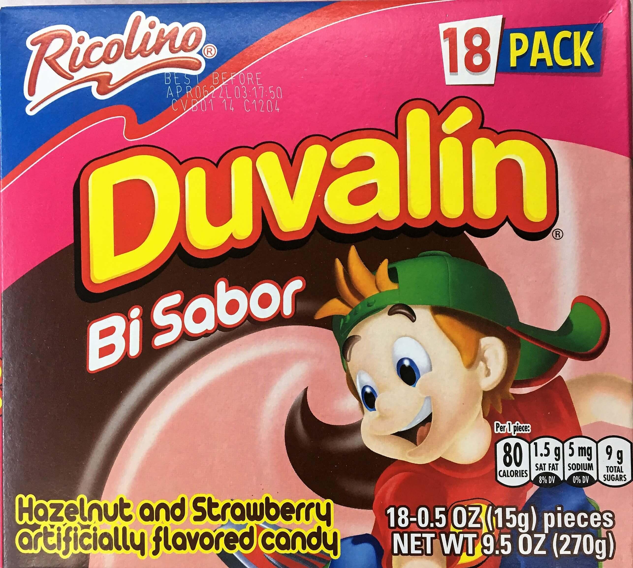 Duvalin - Hazelnut and Strawberry 18ct, 9.05oz