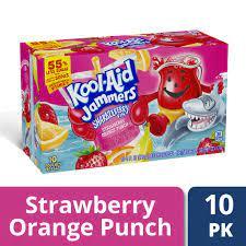 Kool-Aid - Jammers Strawberry Orange Punch Flavored Drink, 10 ct - Pouches, 60.0 fl. oz