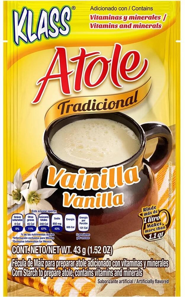 Klass - Cornstarch Traditional Atole Vanilla Flavor 1.52 oz