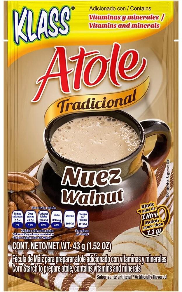 Klass - Cornstarch Traditional Atole Walnut Flavor 1.52 oz