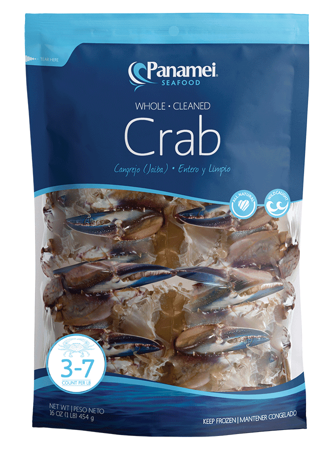 Panamei Seafood - Frozen Whole, Cleaned Crab 1 Lb