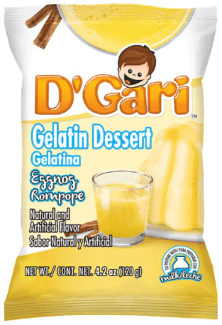 D'Gari - Gelatin Dessert, Eggnog Flavor 4.2 oz