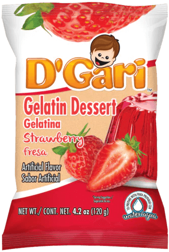 D'Gari - Gelatin Dessert, Strawberry Flavor 4.2 oz