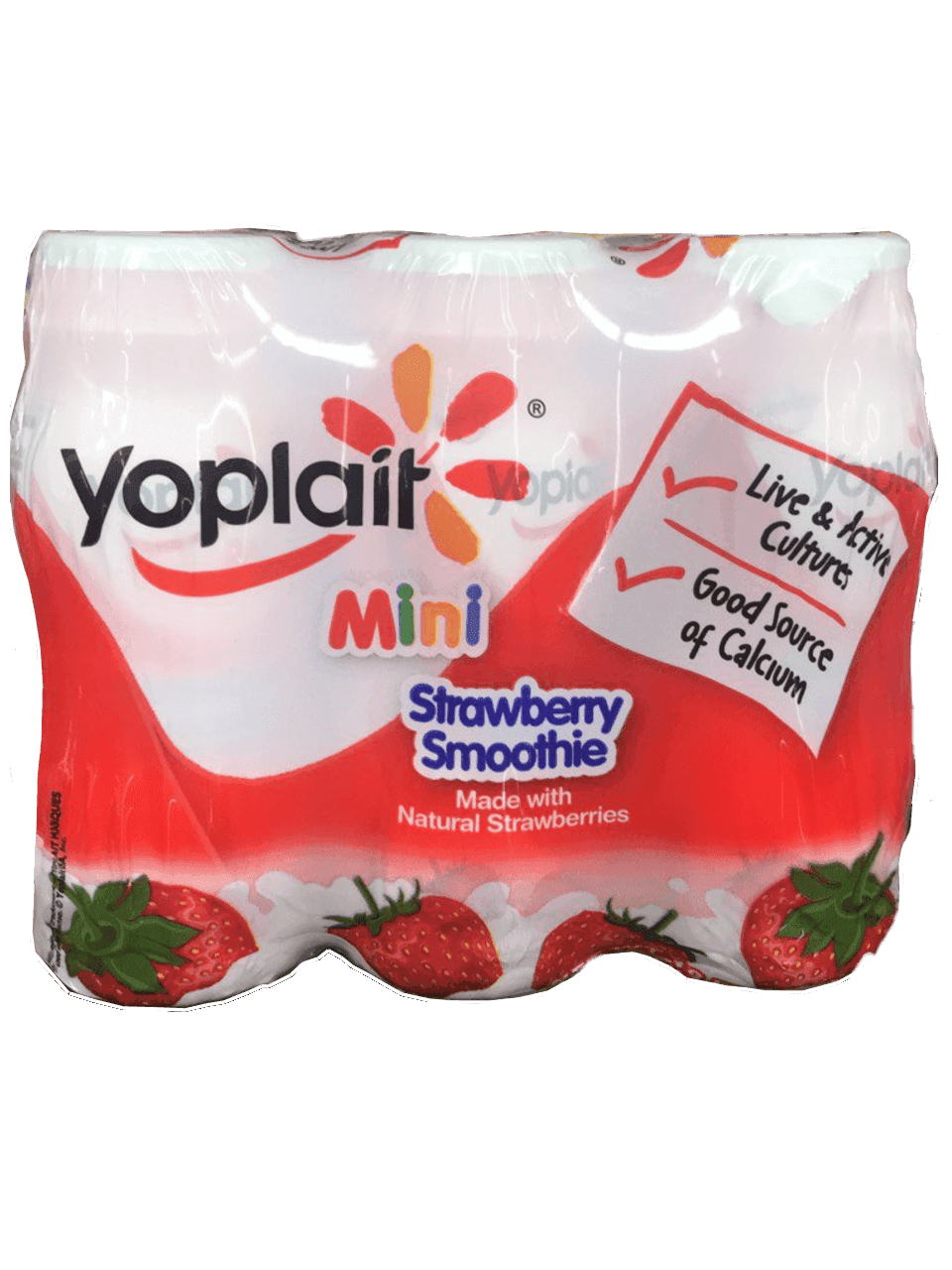 Yoplait - Mini Strawberry Smoothie 6pack 3oz Bottles