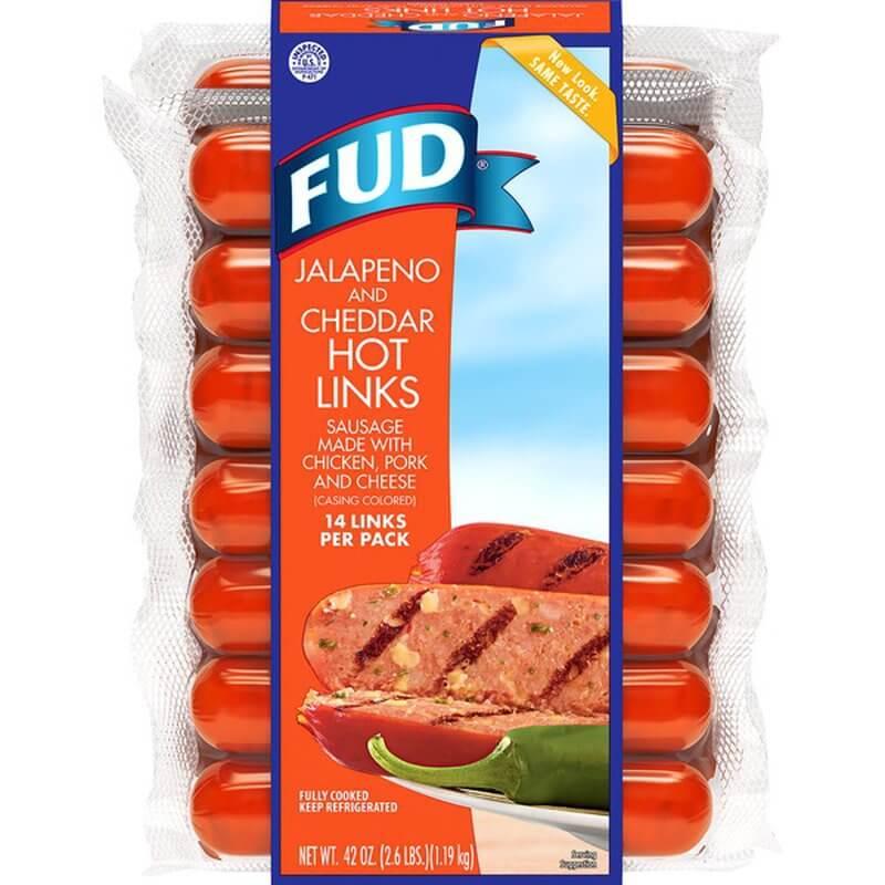 Fud - Sausage Jalapeño and Cheddar Hot Links 14 links.