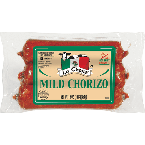 La Chona - Mild Chorizo No spicy 6 units.