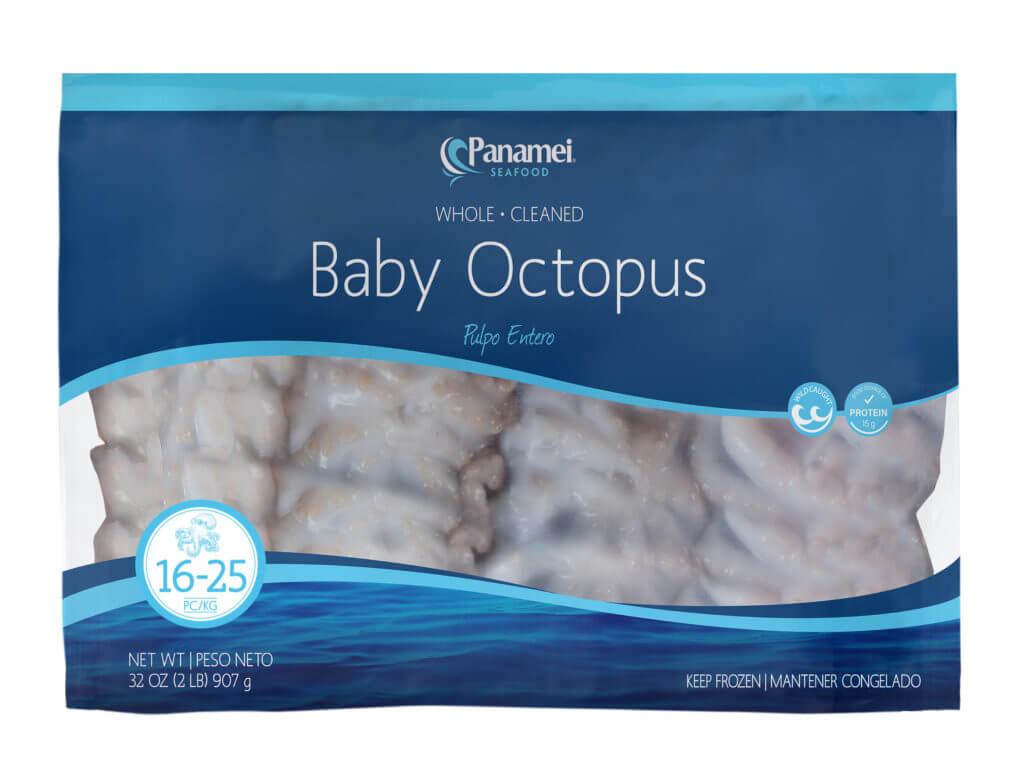 Panamei Seafood - Frozen Whole Baby Octopus 2 Lb