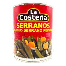 La Costeña - Pickled Serrano Peppers 26 oz.